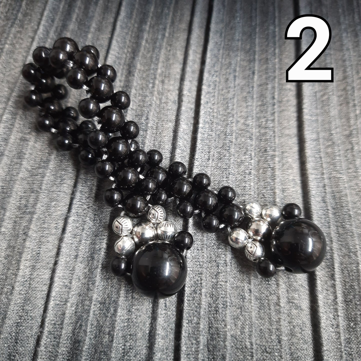 Chetki "Silver Seal of Good Luck" rosary, anti-stress meditation and finger training (SCU:  240512-13)