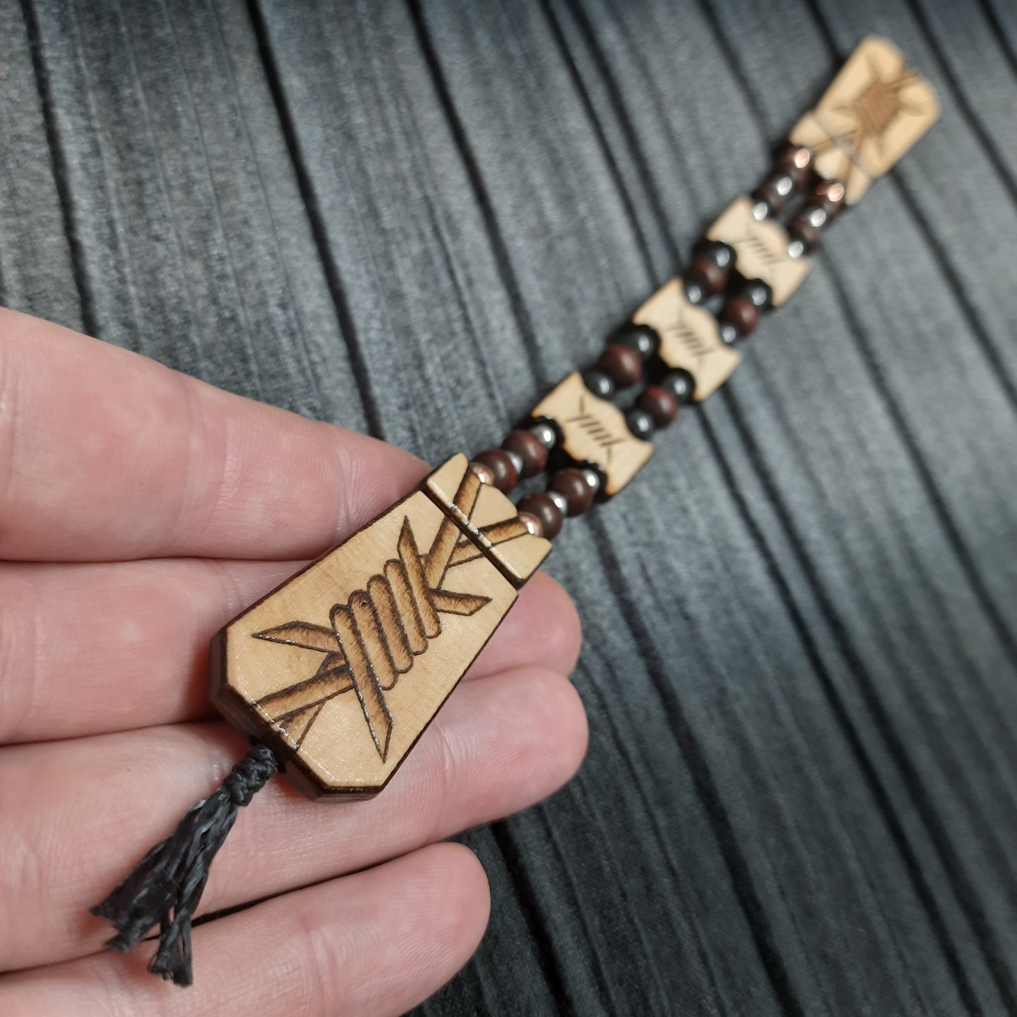 Chetki wood "A prickly soul" handmade, rosary, anti-stress meditation and finger training, worry beads, tzbex (SCU: 240601)