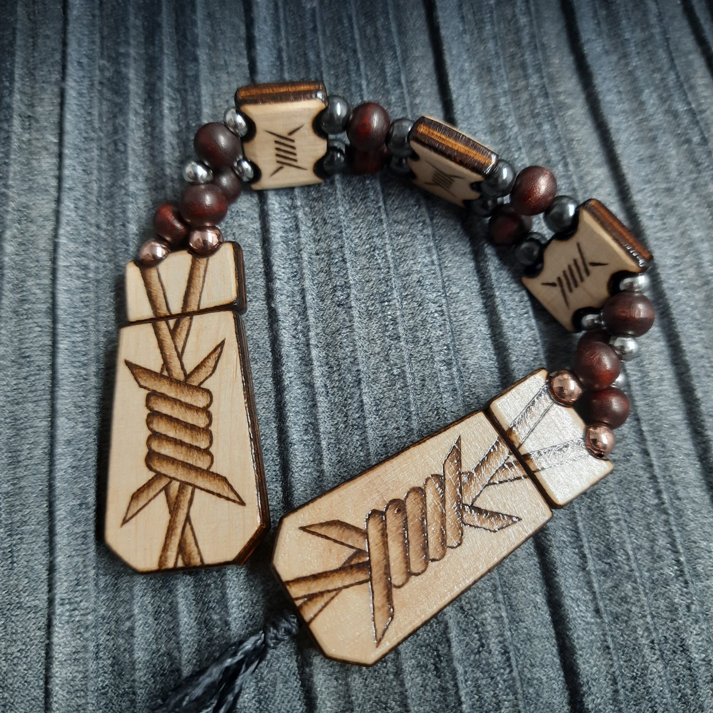 Chetki wood "A prickly soul" handmade, rosary, anti-stress meditation and finger training, worry beads, tzbex (SCU: 240601)