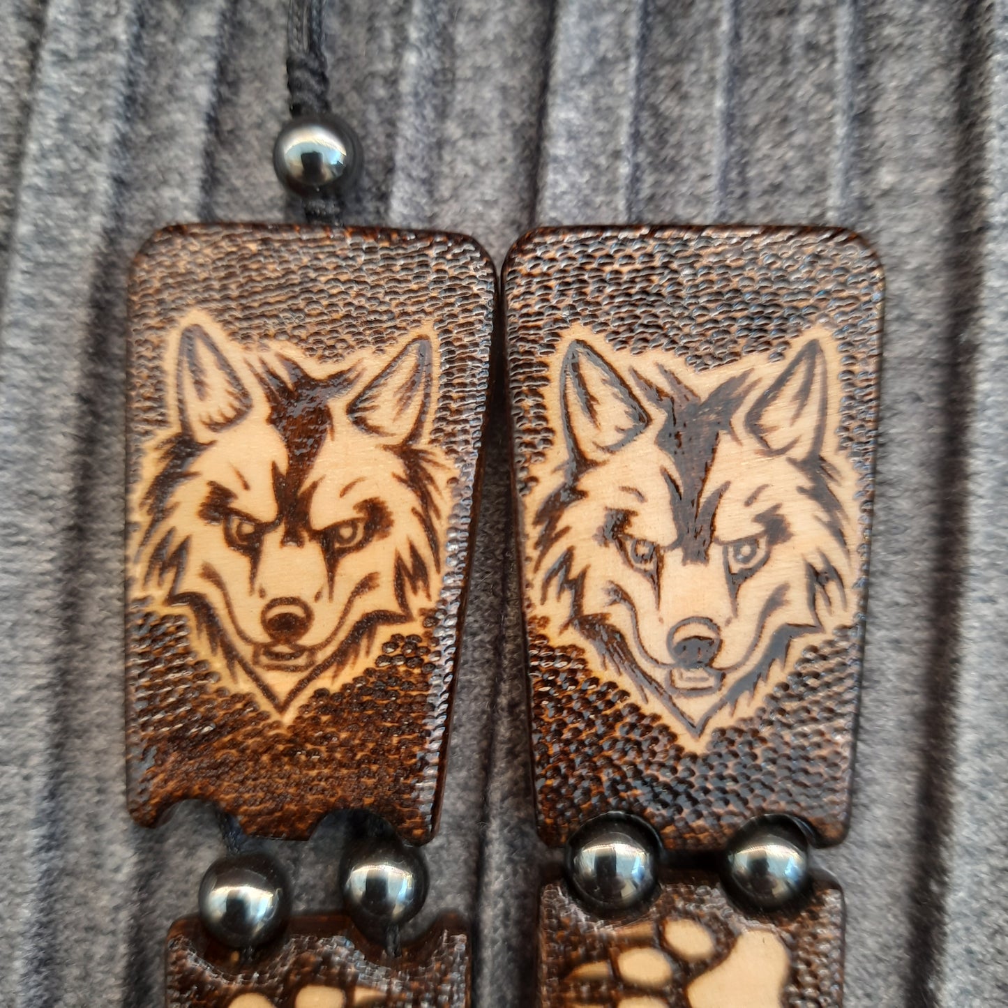Chetki wooden "Night wolf" handmade, rosary, anti-stress meditation and finger training, worry beads, tzbex (SCU: 240704)