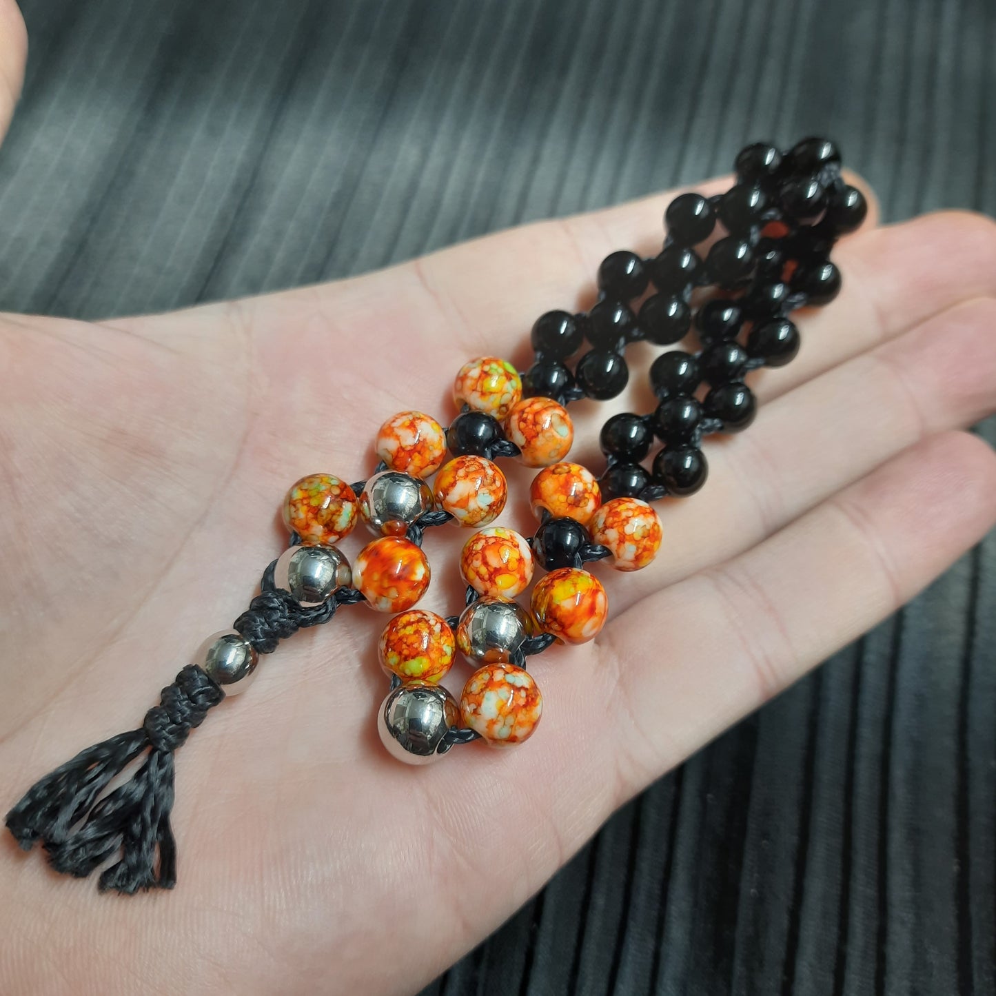 Chetki "Orange and black reptile" (SCU: 250214-2)