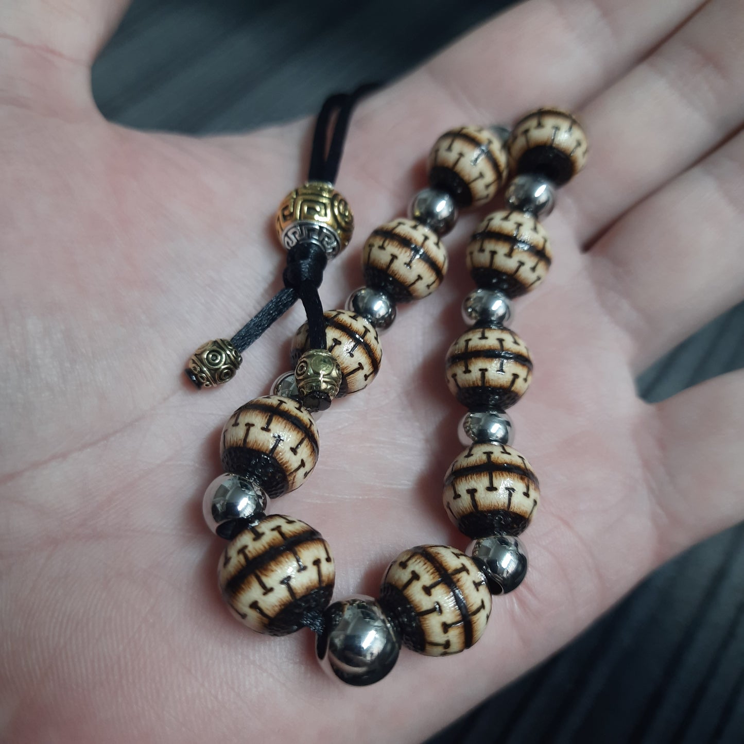 Komboloi bracelet chetki "Golden Wisdom of the Tree" (SCU: 250326-2-)