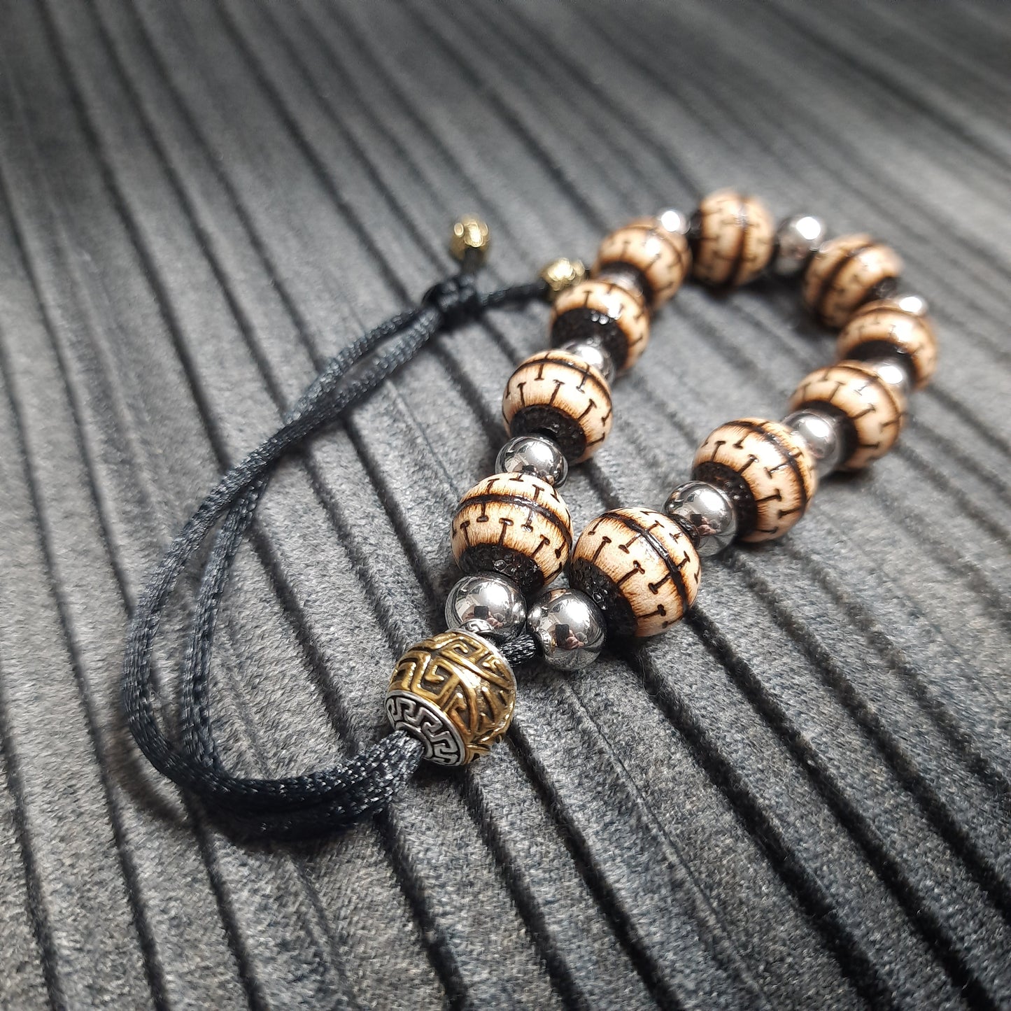 Komboloi bracelet chetki "Golden Wisdom of the Tree" (SCU: 250326-2-)