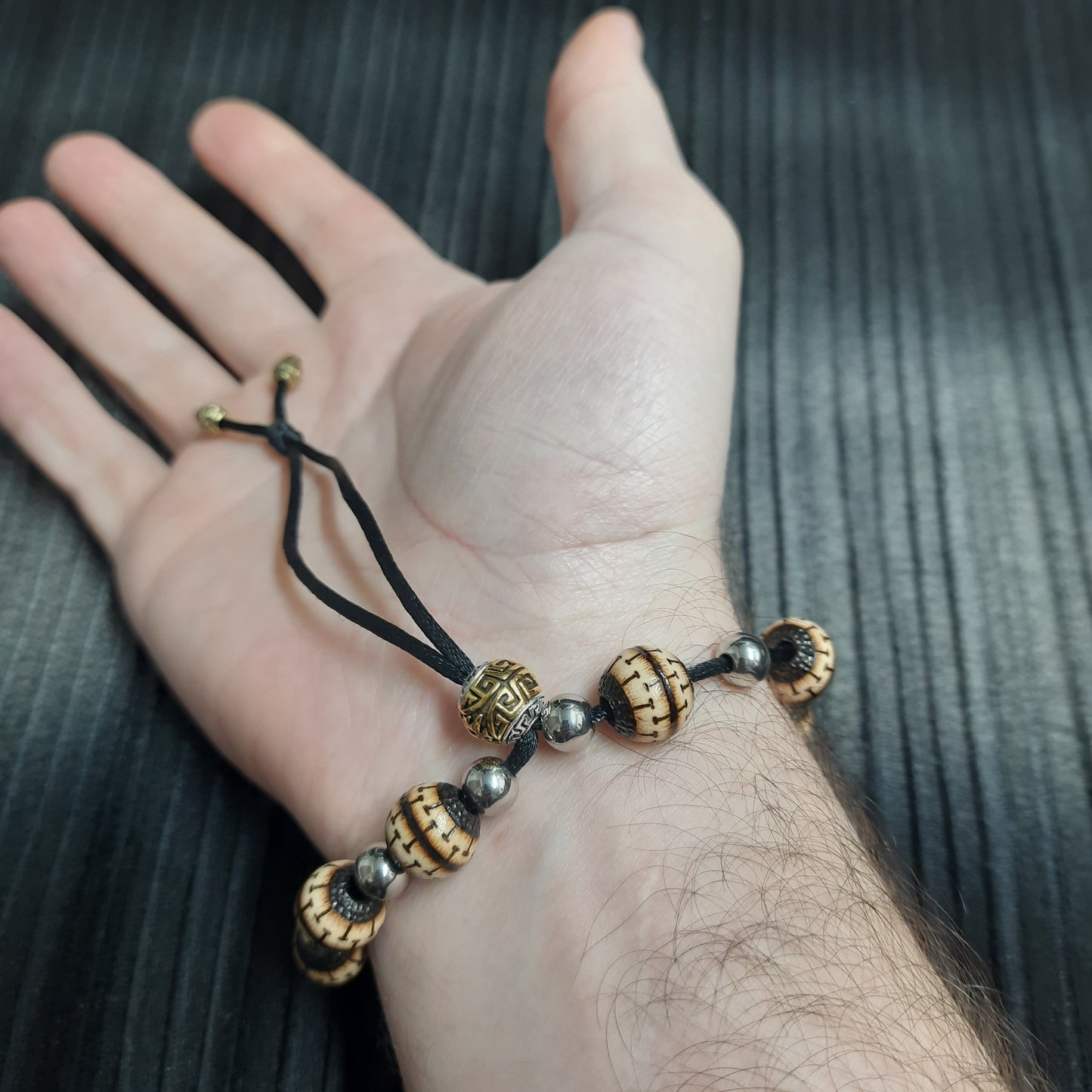 Komboloi bracelet chetki "Golden Wisdom of the Tree" (SCU: 250326-2-)