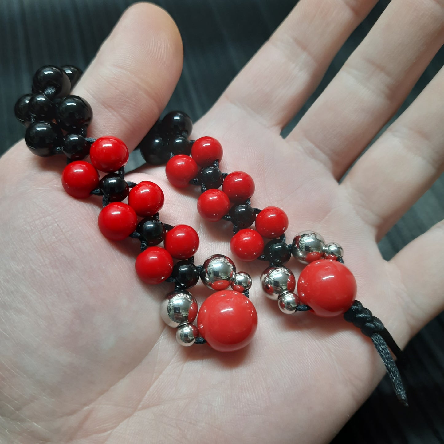 Chetki handmade "Red and Black Baron" (SCU: 250414-2)