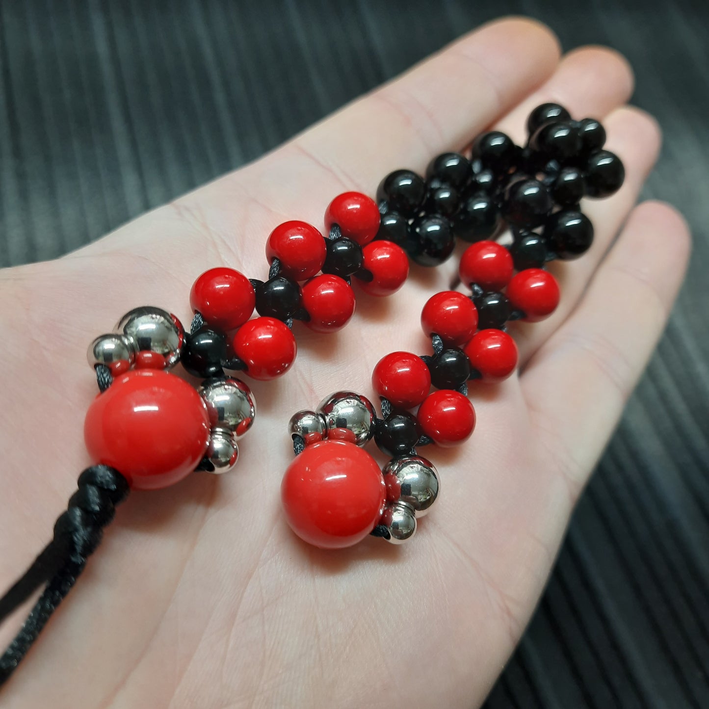 Chetki handmade "Red and Black Baron" (SCU: 250414-2)