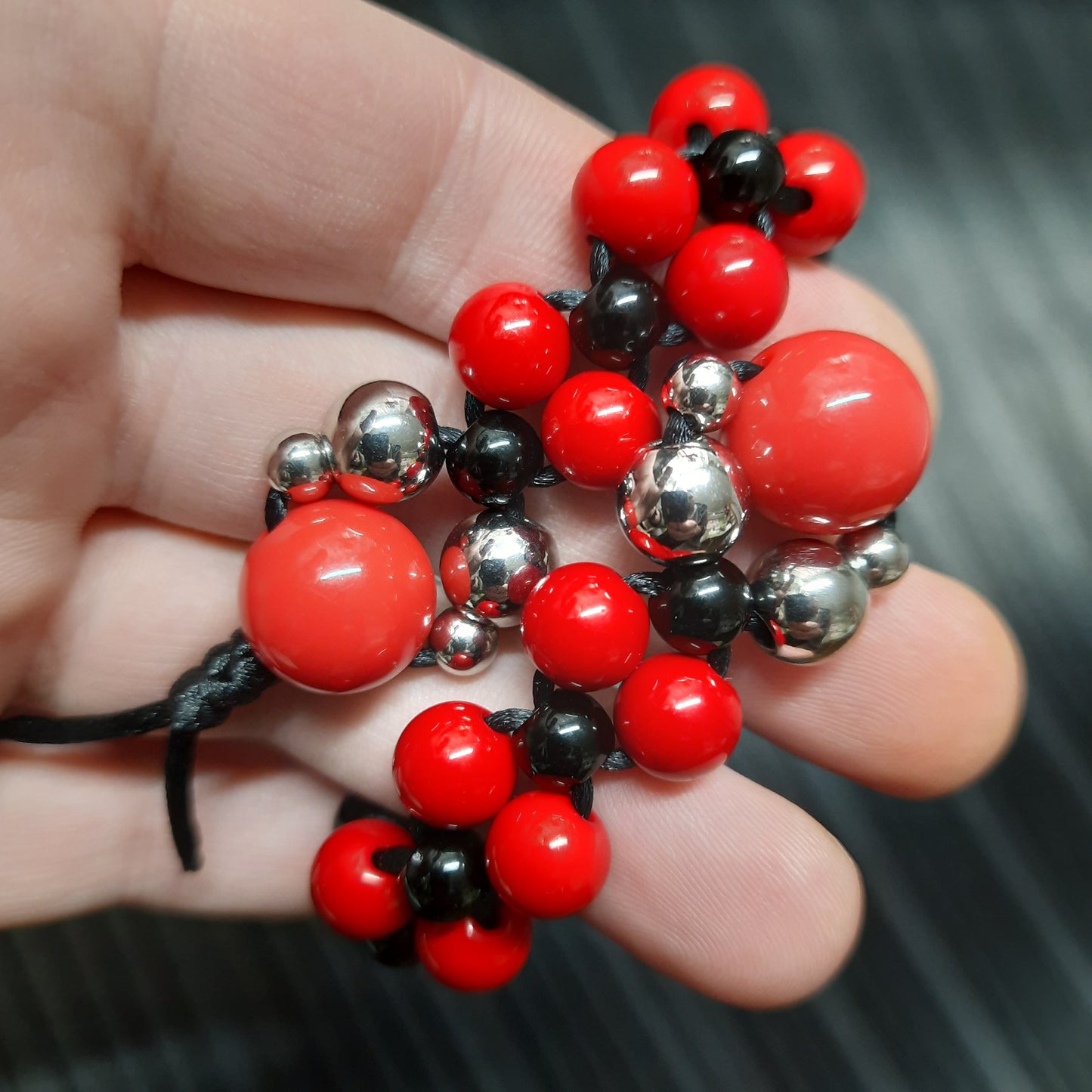 Chetki handmade "Red and Black Baron" (SCU: 250414-2)