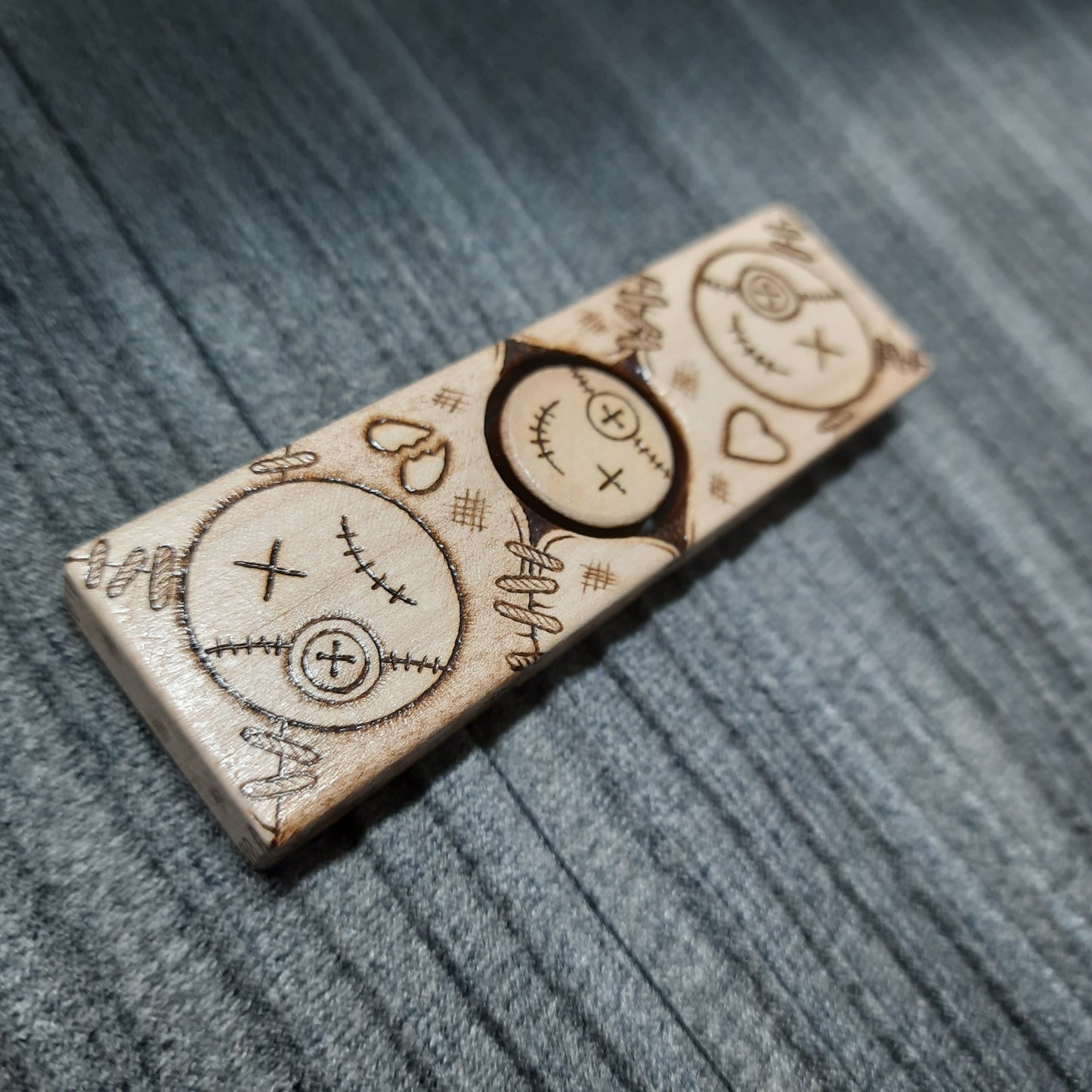Worry plank wooden "Voodoo doll" handmade