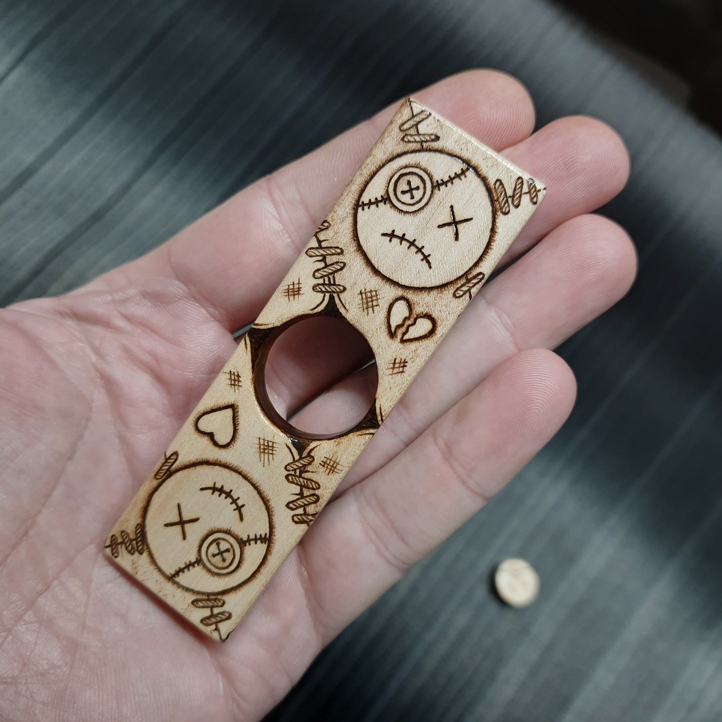 Worry plank wooden "Voodoo doll" handmade