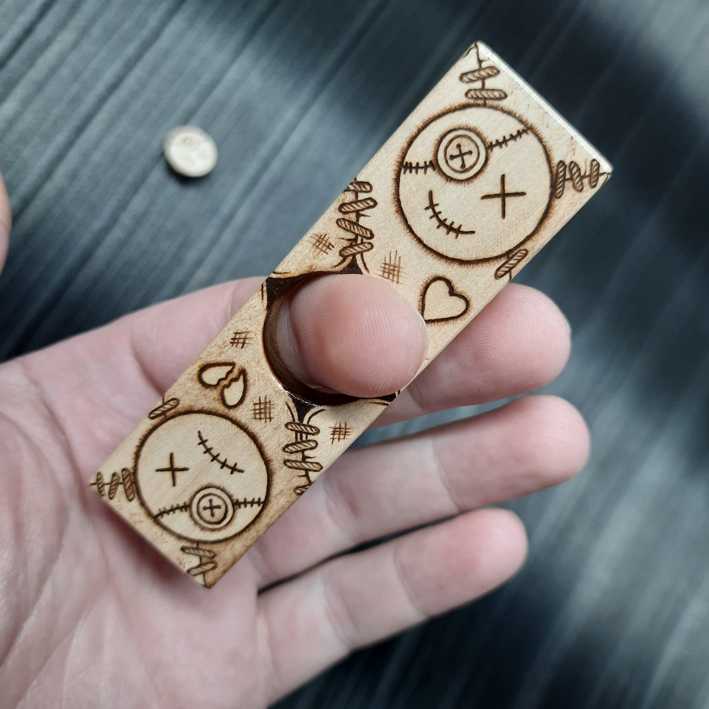 Worry plank wooden "Voodoo doll" handmade