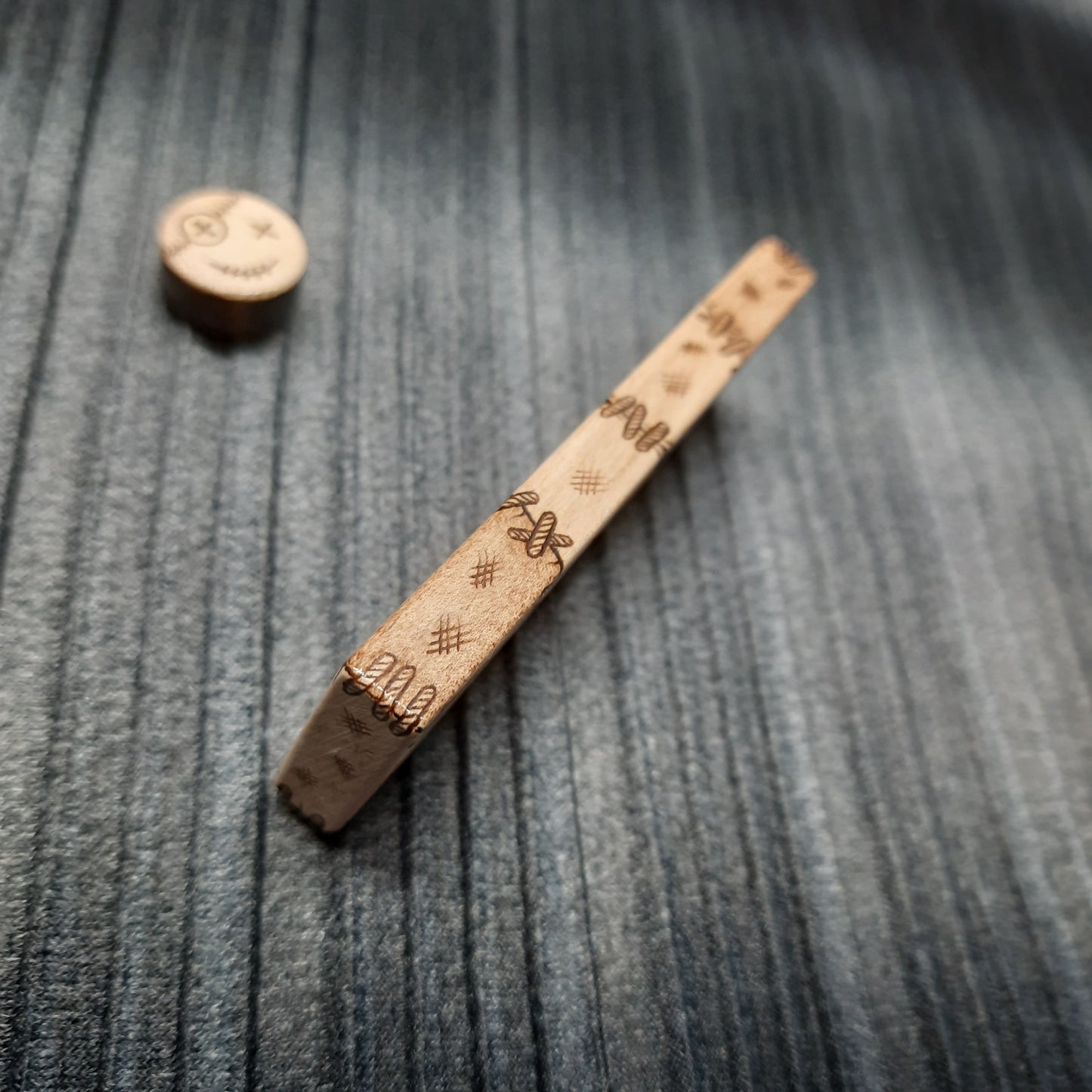 Worry plank wooden "Voodoo doll" handmade