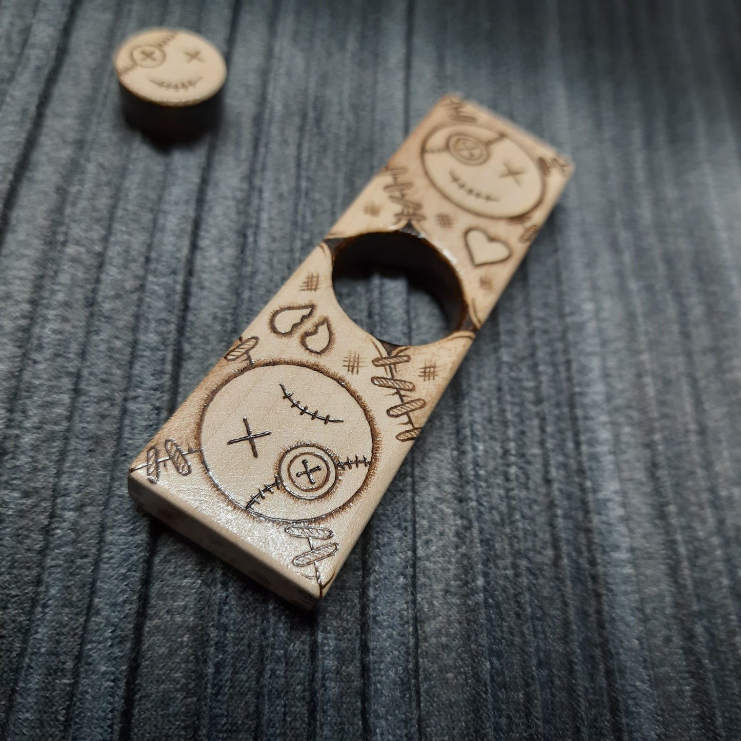 Worry plank wooden "Voodoo doll" handmade