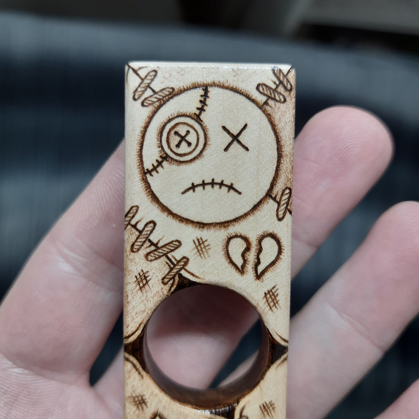 Worry plank wooden "Voodoo doll" handmade