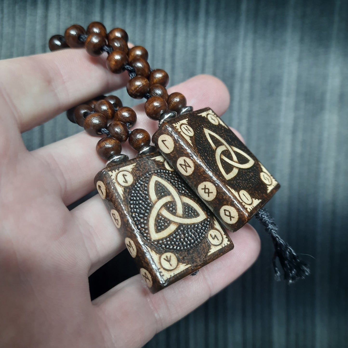 Chetki wooden "The Book of Futhark Runes"