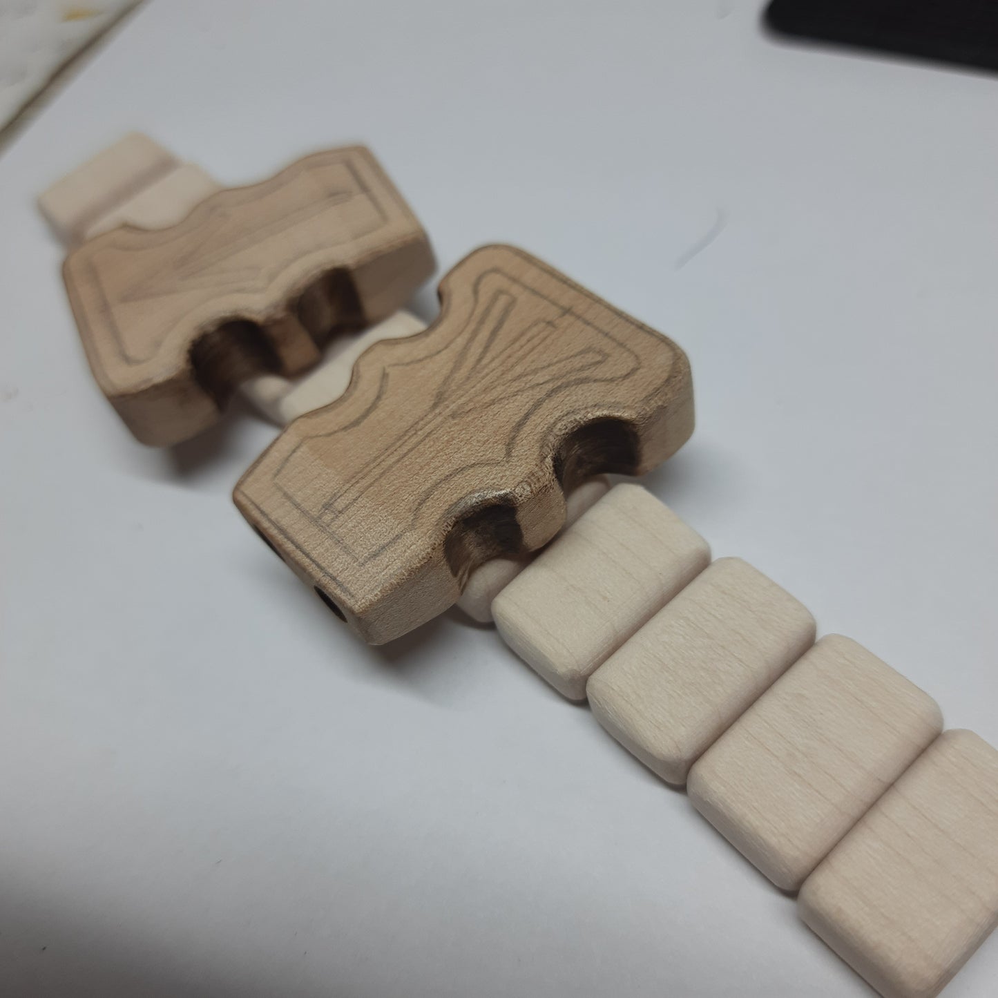 Chetki wooden "The mace of the Futhark" handmade