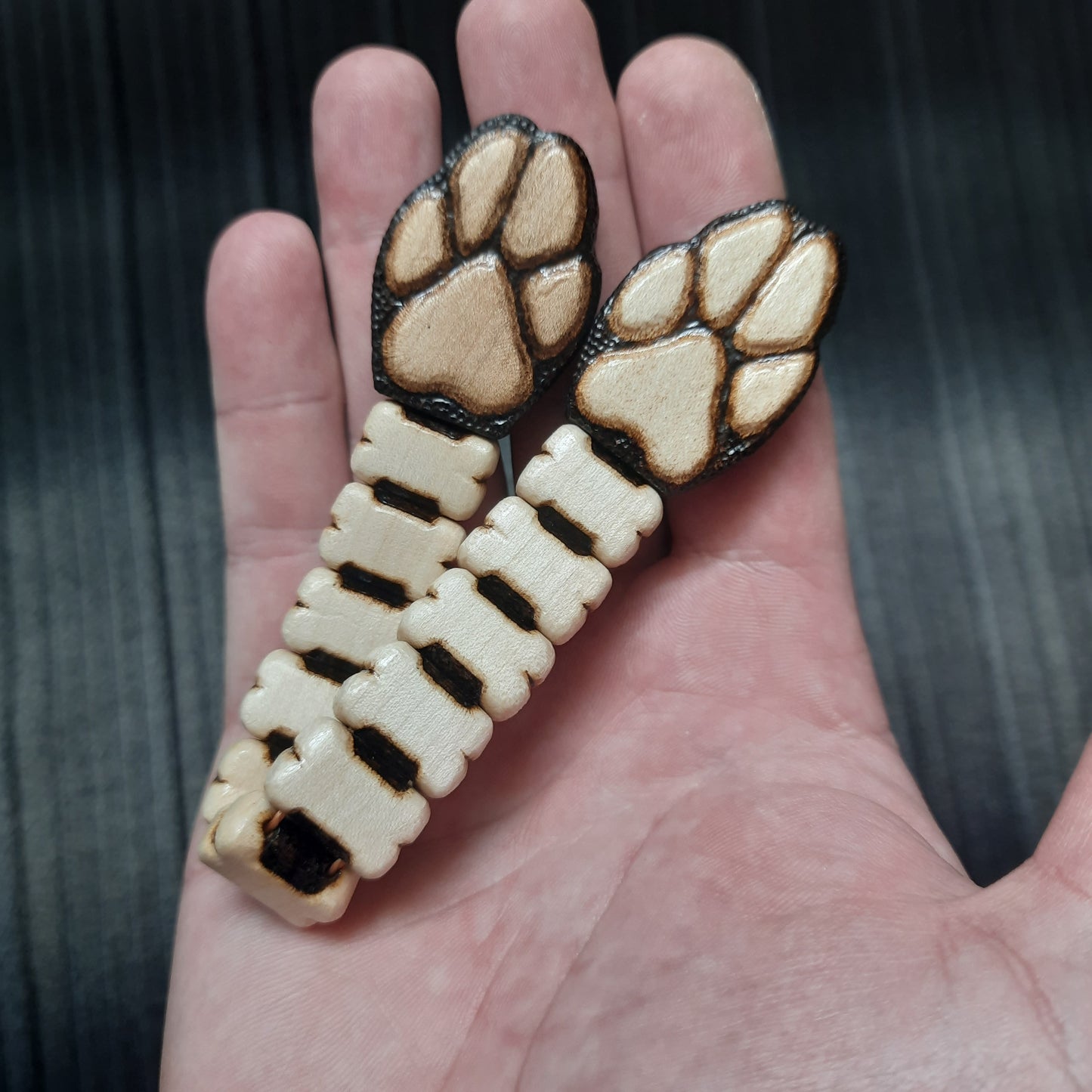 Chetki wooden "I love dog" handmade