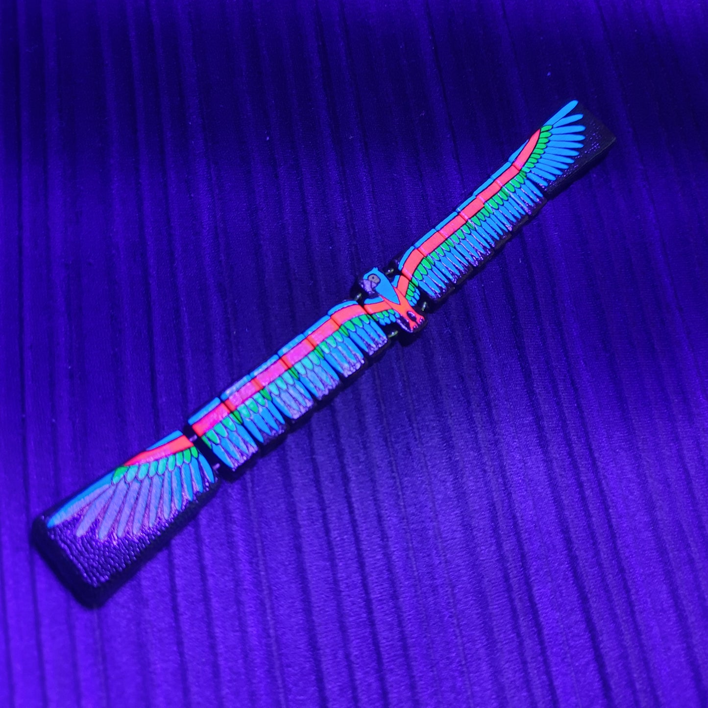 Chetki wooden "Parrot" UV version, handmade