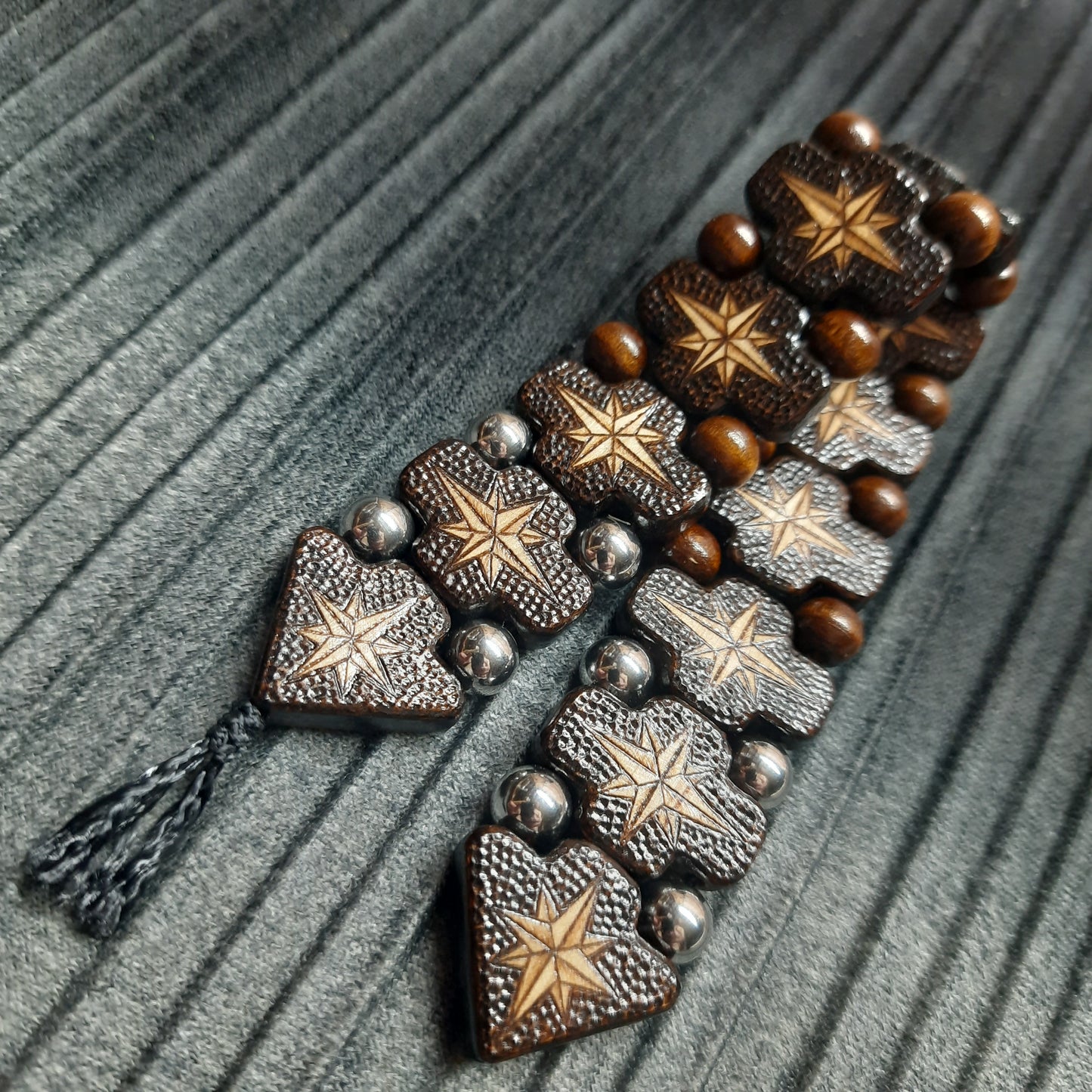 Chetki wooden "Wind rose" handmade