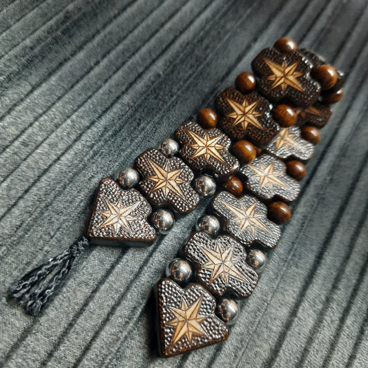 Chetki wooden "Wind rose" handmade (SCU: 250723)