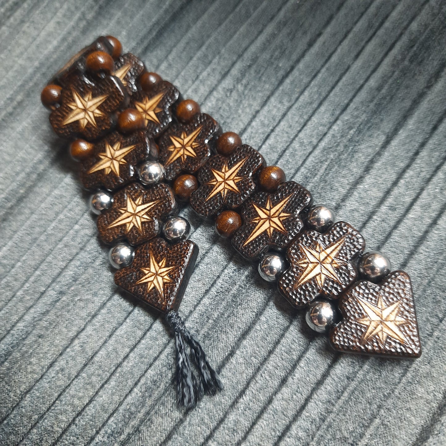 Chetki wooden "Wind rose" handmade