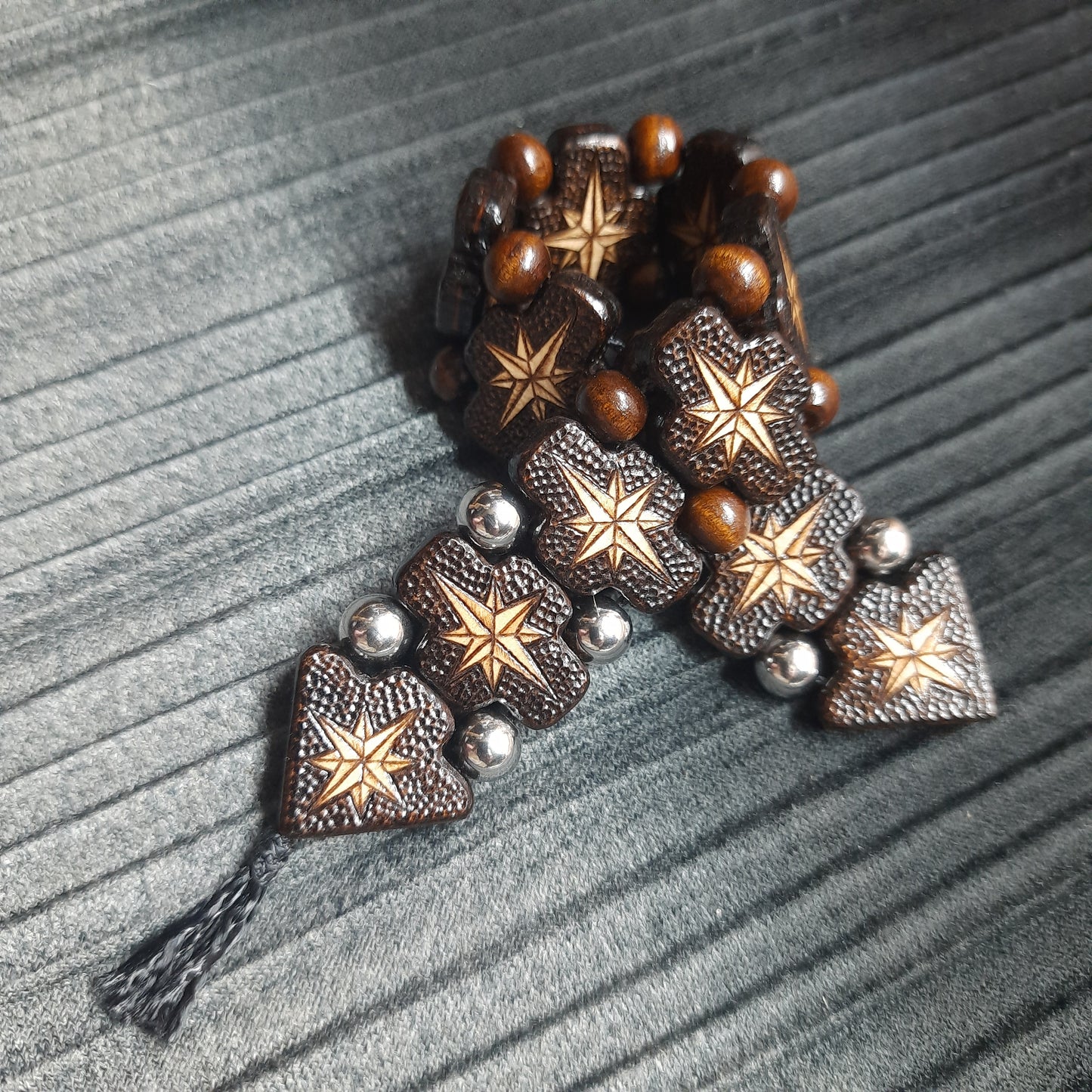 Chetki wooden "Wind rose" handmade (SCU: 250723)