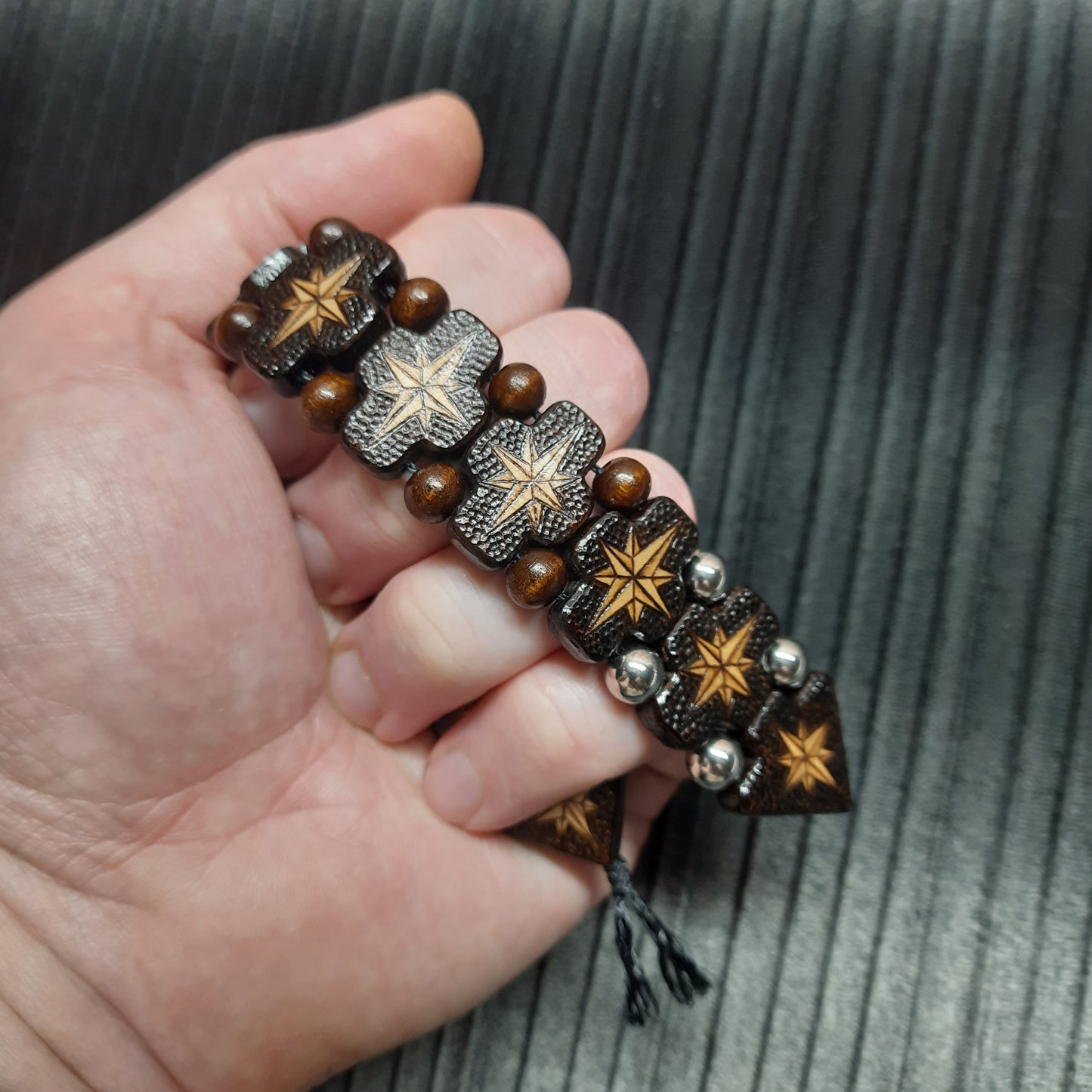 Chetki wooden "Wind rose" handmade (SCU: 250723)