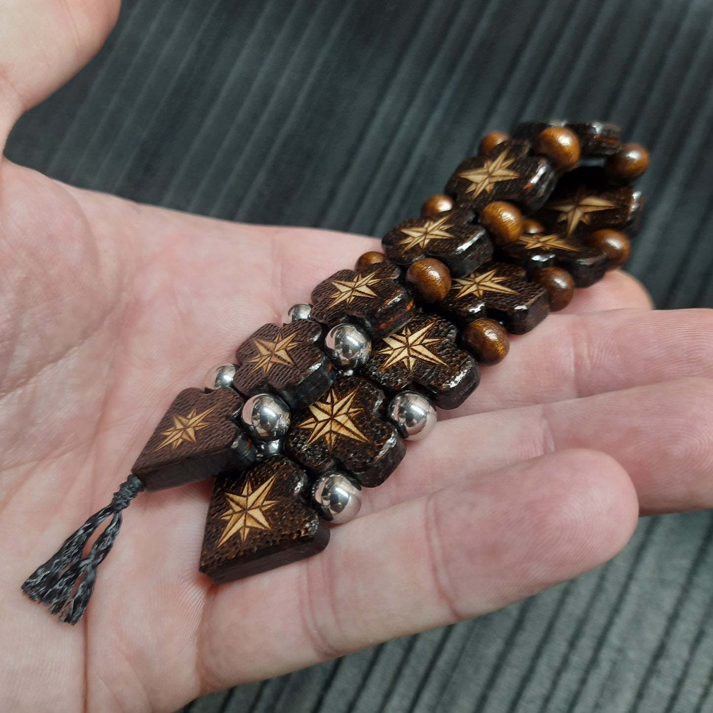 Chetki wooden "Wind rose" handmade (SCU: 250723)