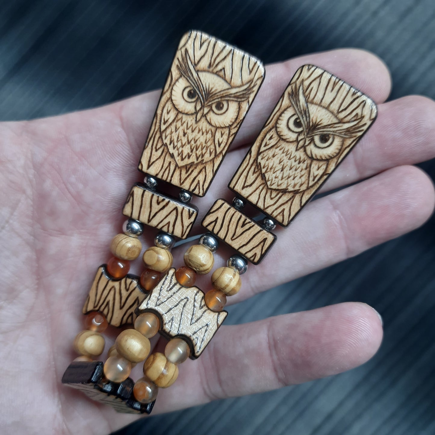 Chetki wooden "Owl" handmade