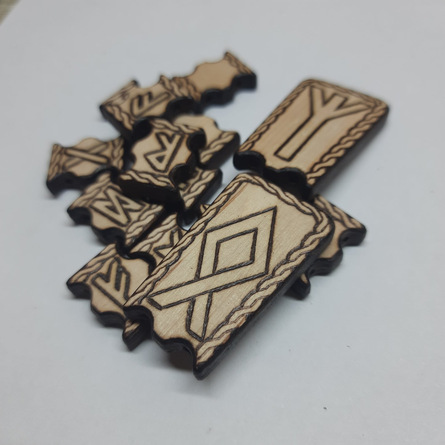 Chetki wooden "Futhark Runes" handmade