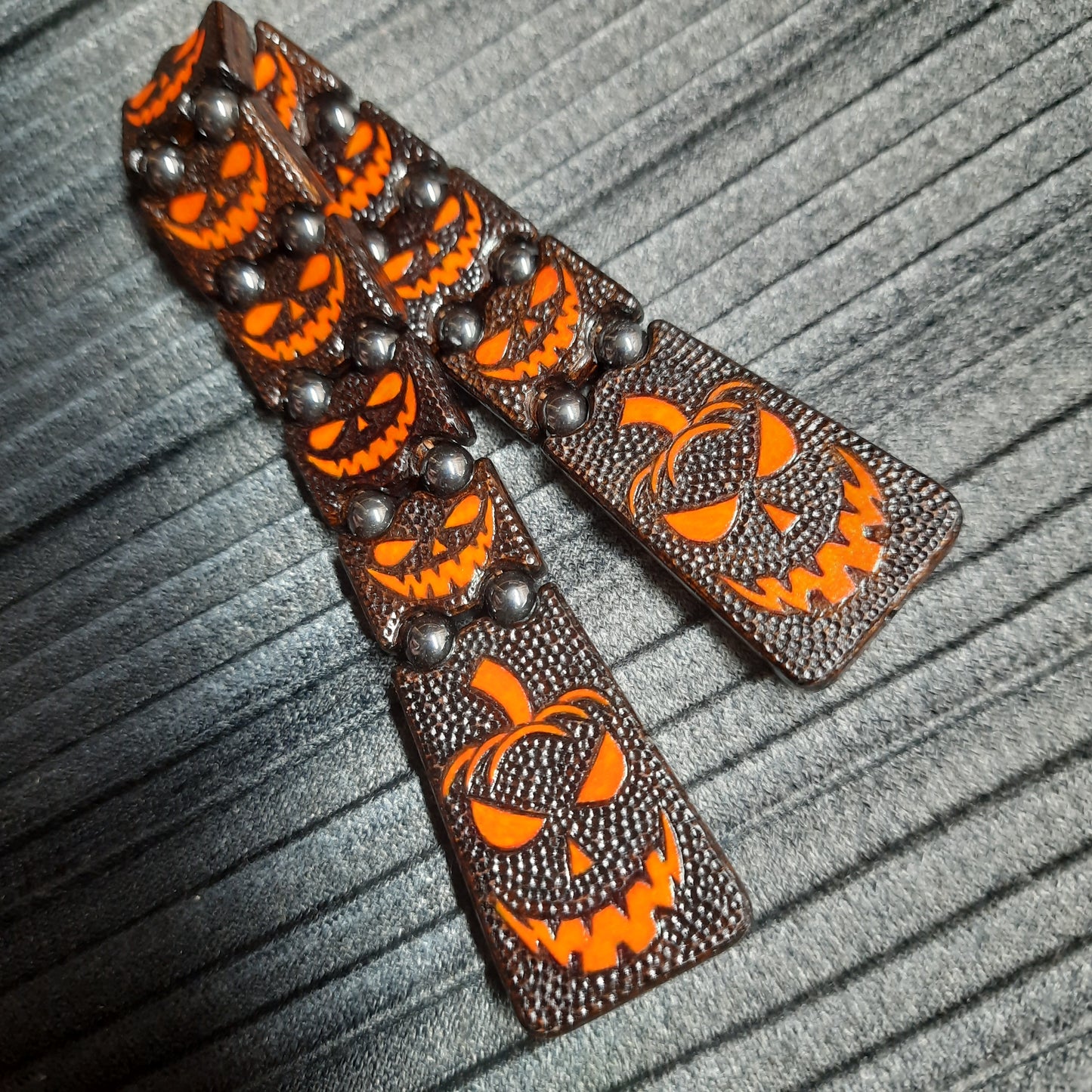 Chetki handmade wooden "Mr. Pumpkin's Smile"