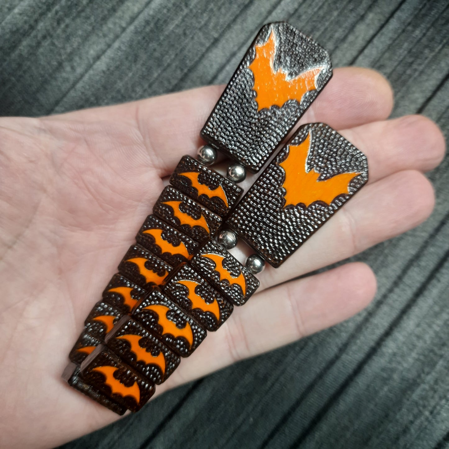 Chetki handmade wooden "Halloween Bat" (250917)