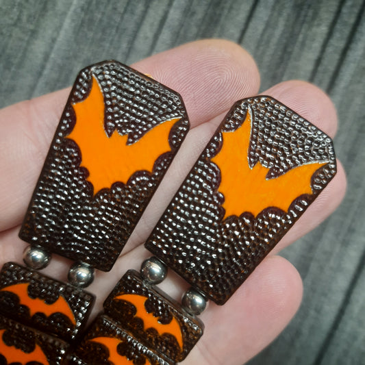 Chetki handmade wooden "Halloween Bat" (250917)