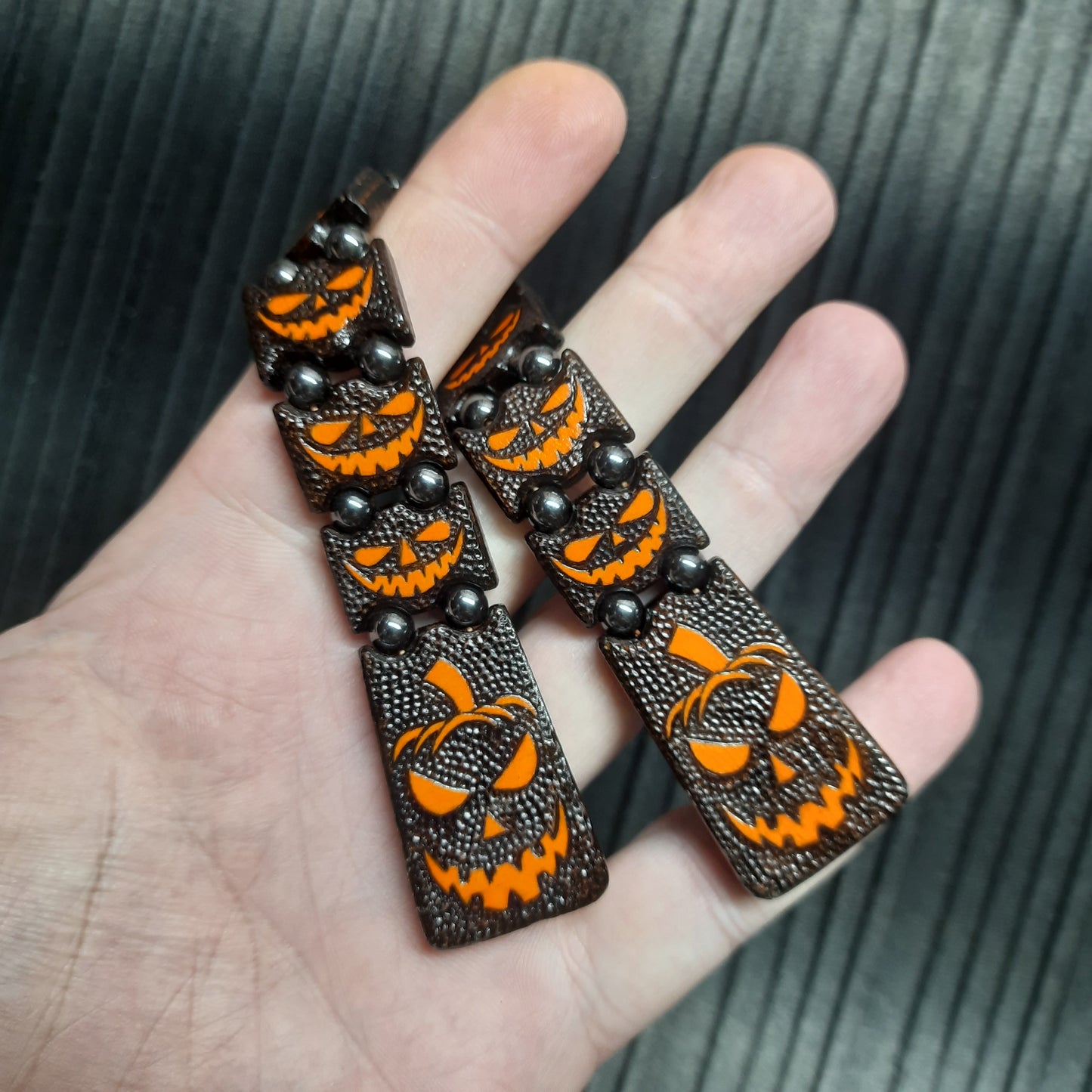 Chetki handmade wooden "Mr. Pumpkin's Smile"