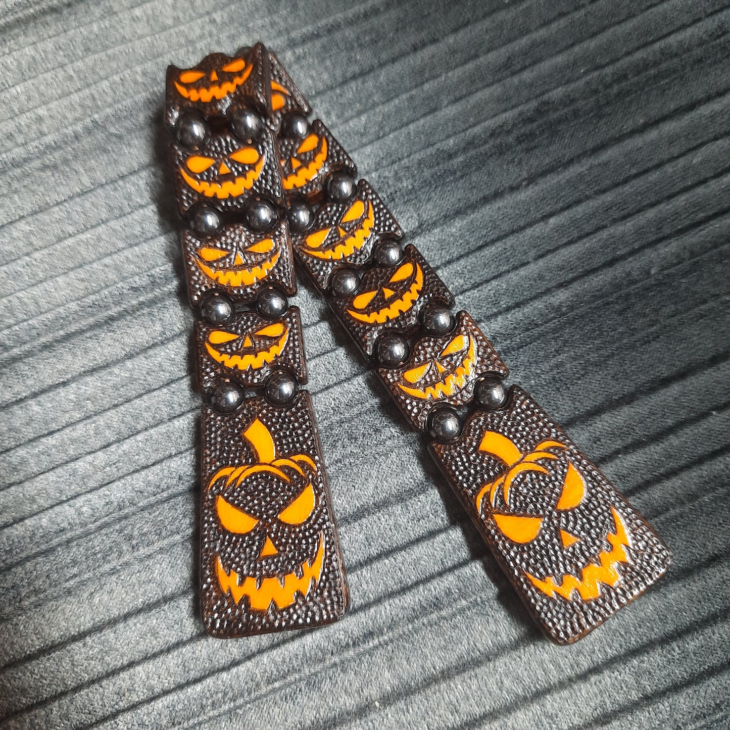 Chetki handmade wooden "Mr. Pumpkin's Smile"