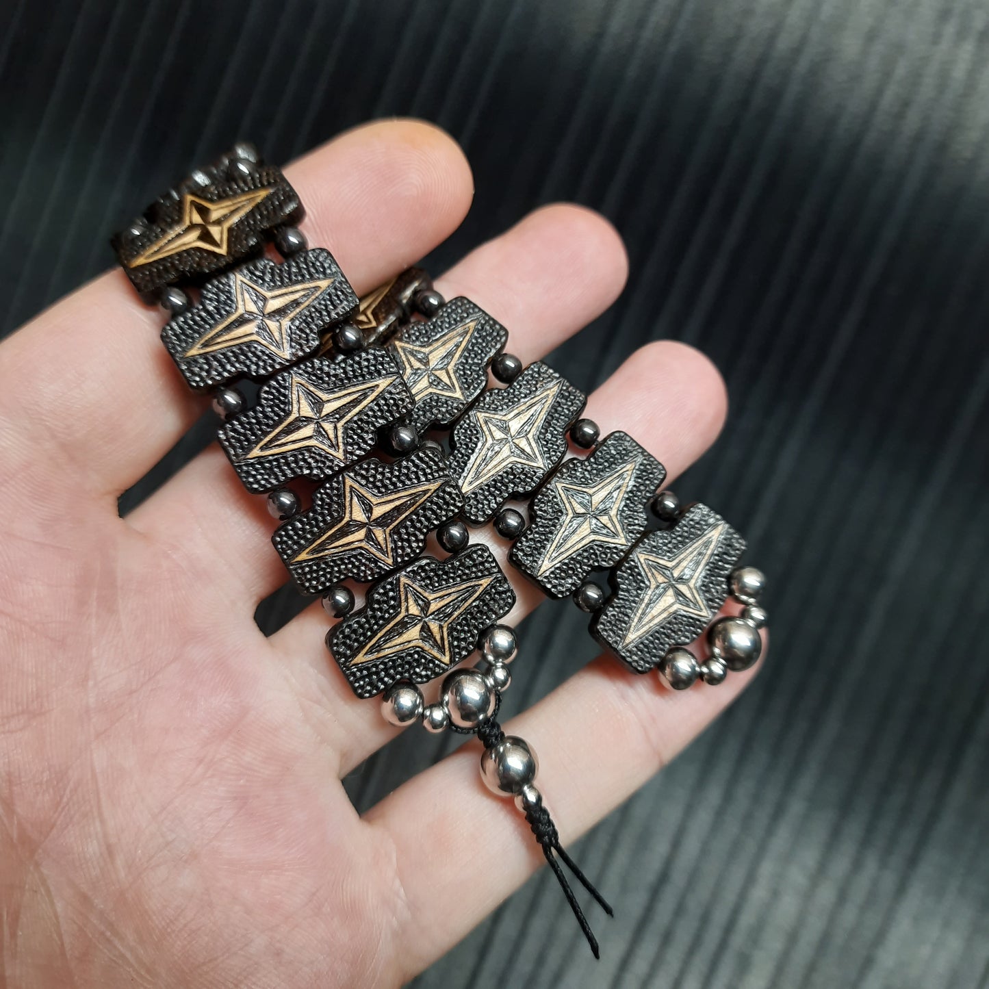 Chetki wooden handmade "Wind rose" flat version