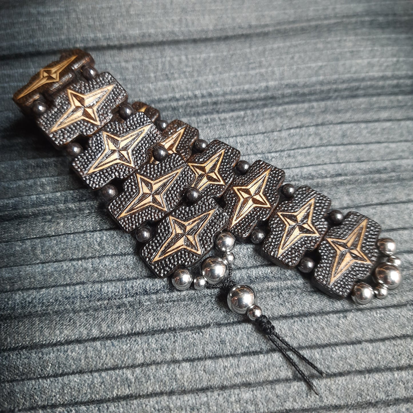 Chetki wooden handmade "Wind rose" flat version