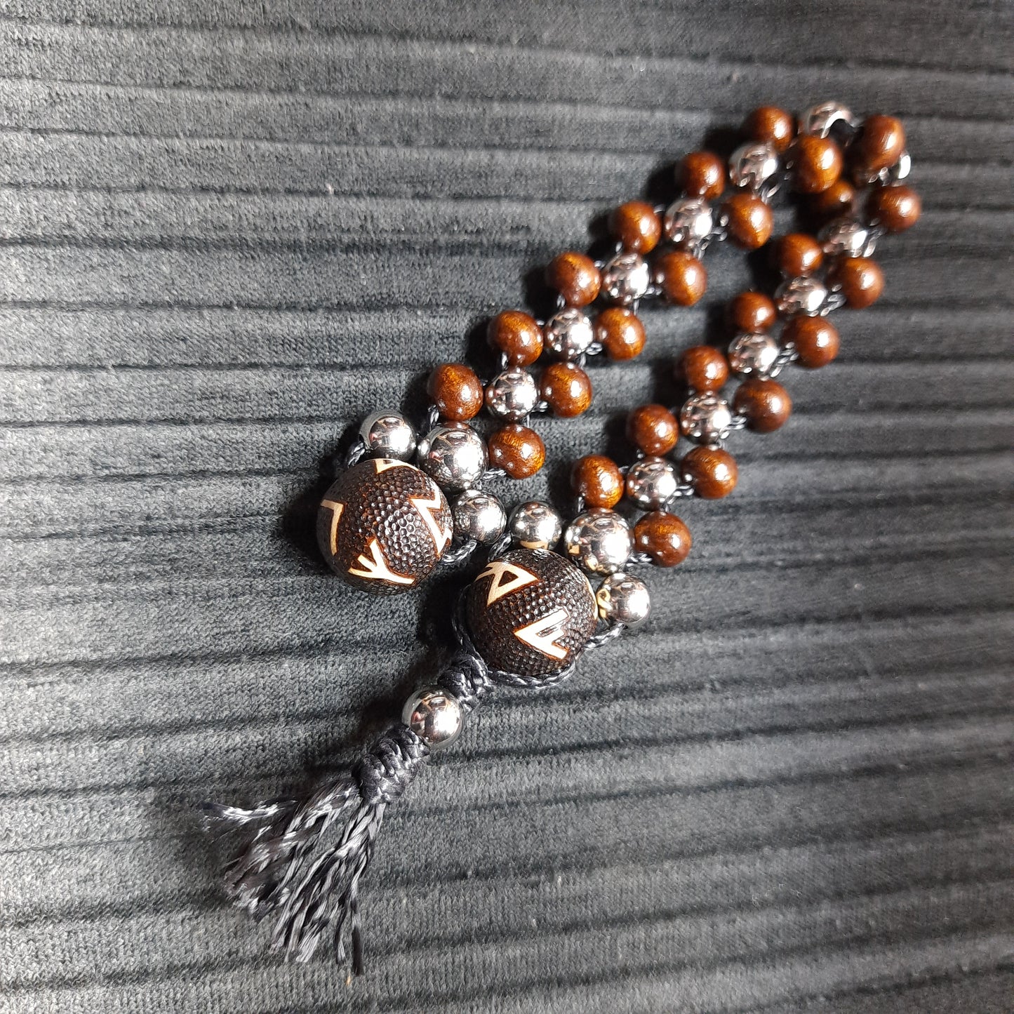 Chetki wooden handmade "Black-eyed shaman"