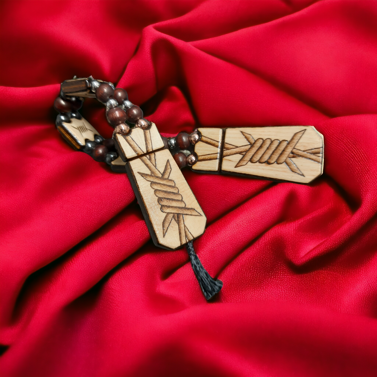 Chetki wood "A prickly soul" handmade, rosary, anti-stress meditation and finger training, worry beads, tzbex (SCU: 240601)