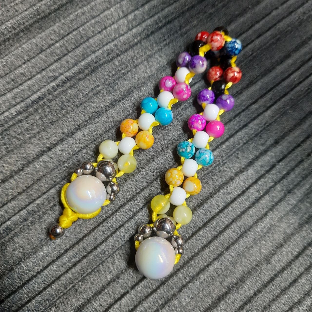 Handmade Chetki Skilltoy | Slavic Flip Rosary | Pocket Worry Beads for Hand Dexterity "Color madness"