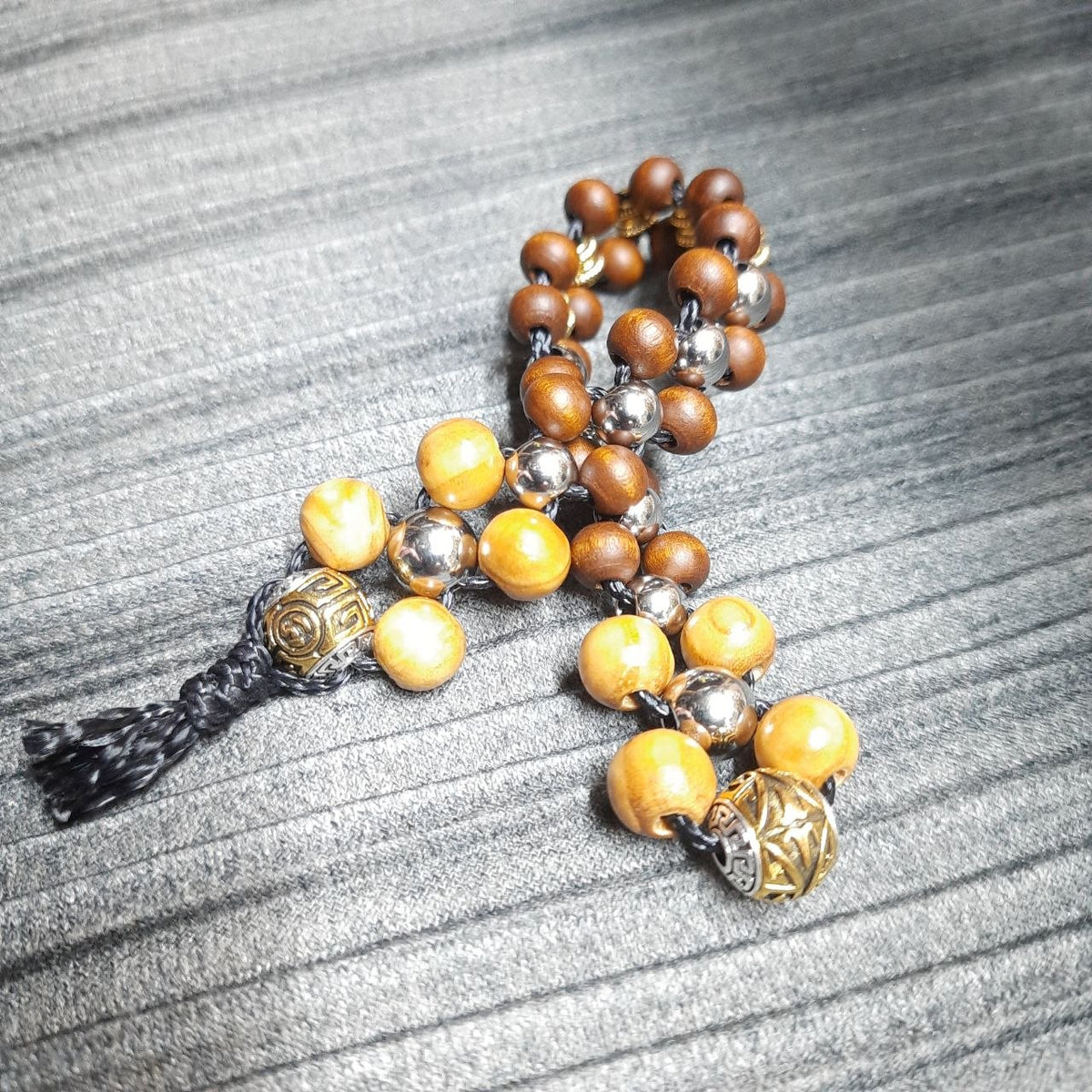 Handmade Wooden Chetki "Dream-realizer" Slavic Flip Rosary | Pocket Worry Beads for Hand Dexterity