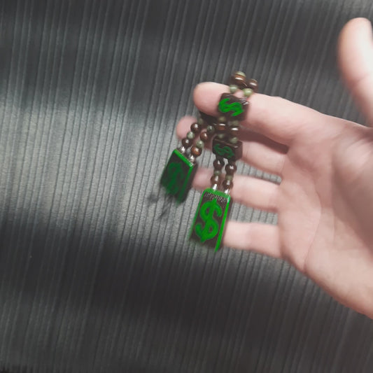 Chetki wooden "Dollar Luck" handmade (SCU: 250703)