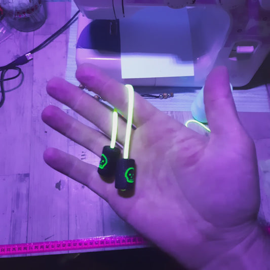 Begleri "Rough companion, green skull" delrin antistress meditation and finger training (SCU: 241123)