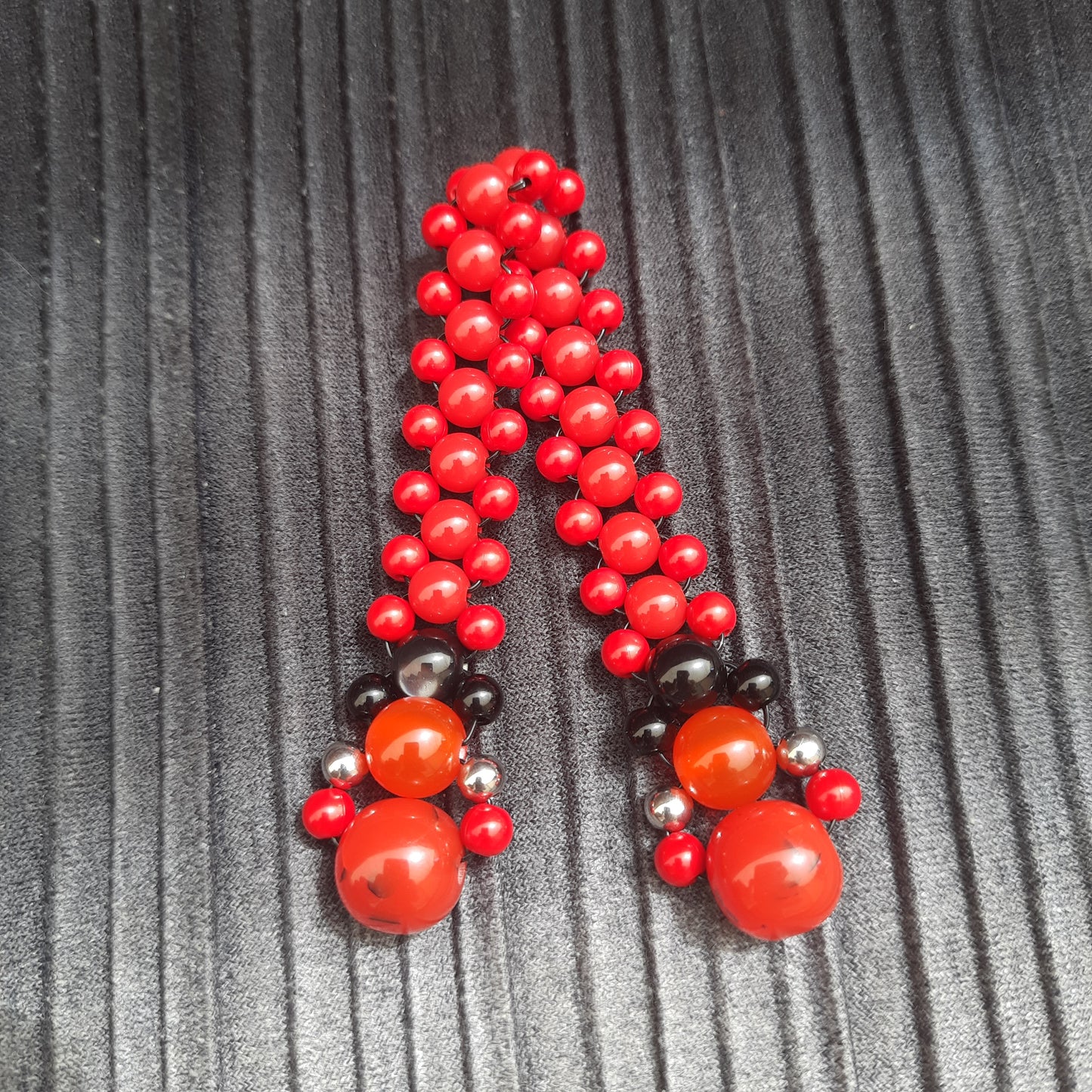 Chetki "Red Baron" rosary, anti-stress meditation and finger training (SCU: 3-12-24)