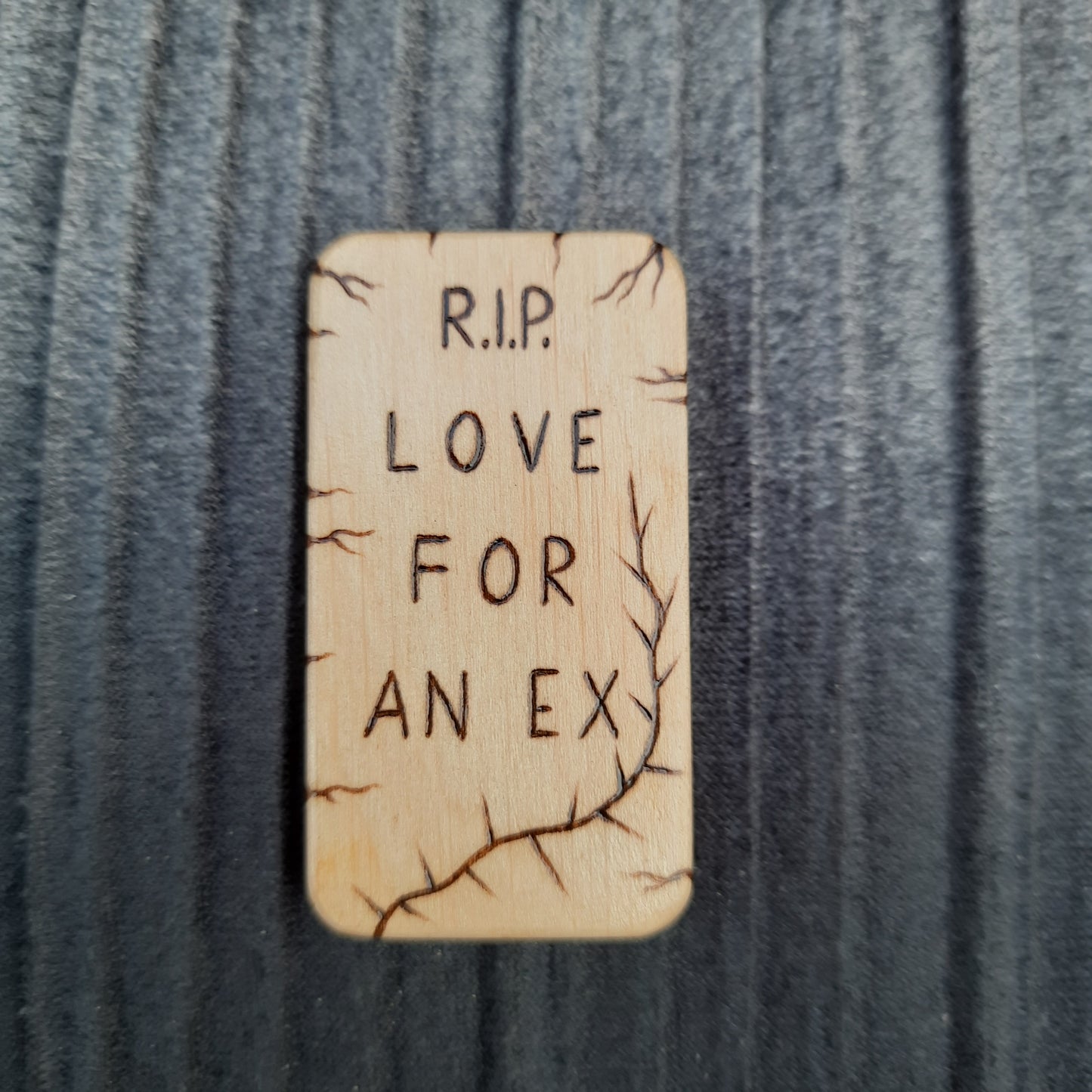 Magnetic slider "Tombstone: Love for an ex" anti-stress clicker, handmade (SCU: 3-14-12)