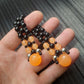 Handmade flip rosary (chetki), assembled from round plastic beads. The chotki has good flexibility thanks to the silicone cord. This fidget is used as an anti-stress, skill toy, stylish accessory and collectible.