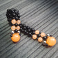 Handmade flip rosary (chetki), assembled from round plastic beads. The chotki has good flexibility thanks to the silicone cord. This fidget is used as an anti-stress, skill toy, stylish accessory and collectible.