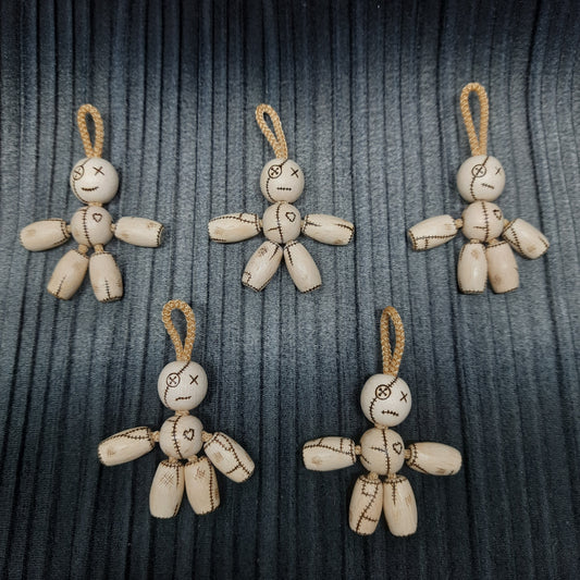 Pocket buddy Wooden keychain "Voodoo doll, magnetic" antistress, fidget, pocket friend (SCU: 240125-29)