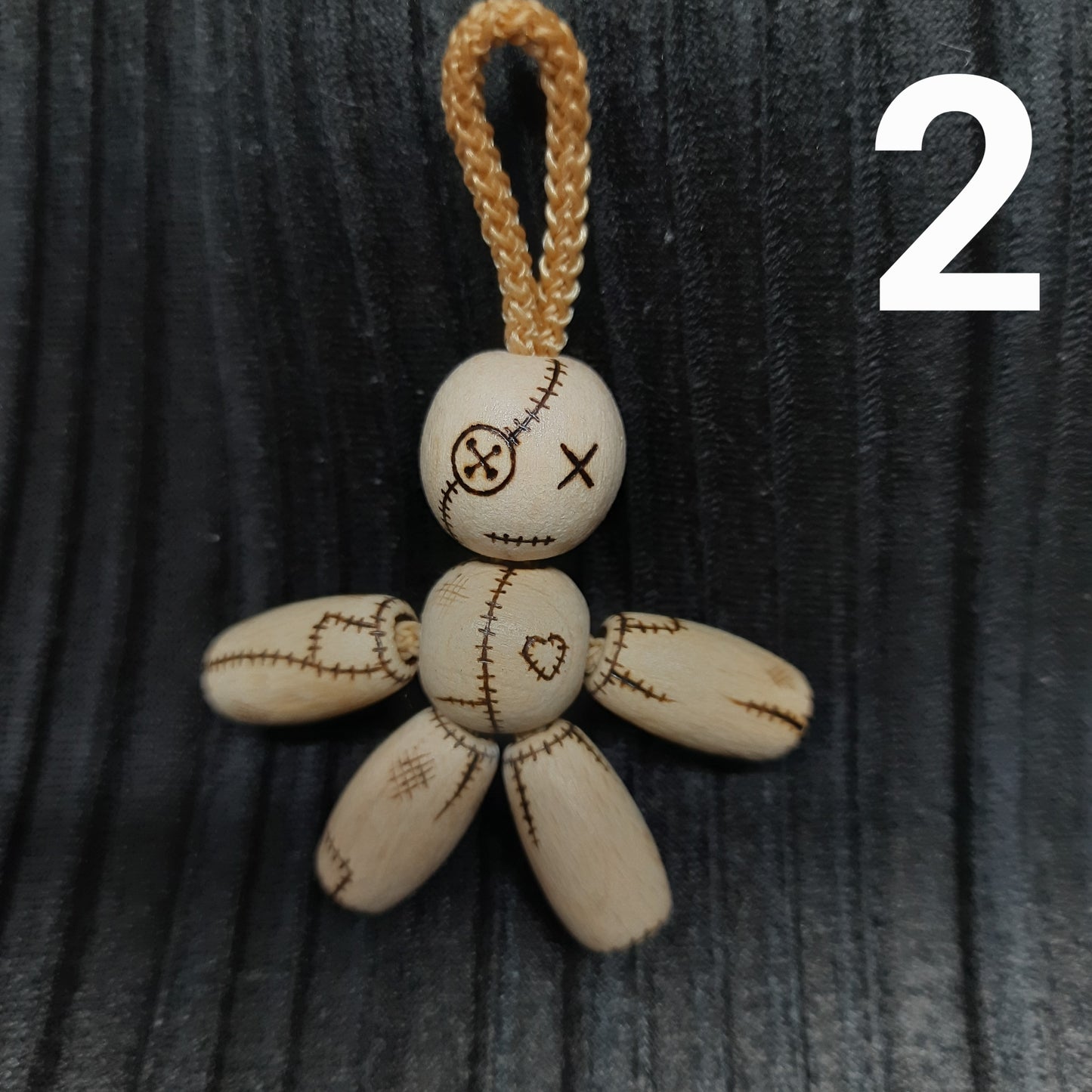 Pocket buddy Wooden keychain "Voodoo doll, magnetic" antistress, fidget, pocket friend (SCU: 240125-29)