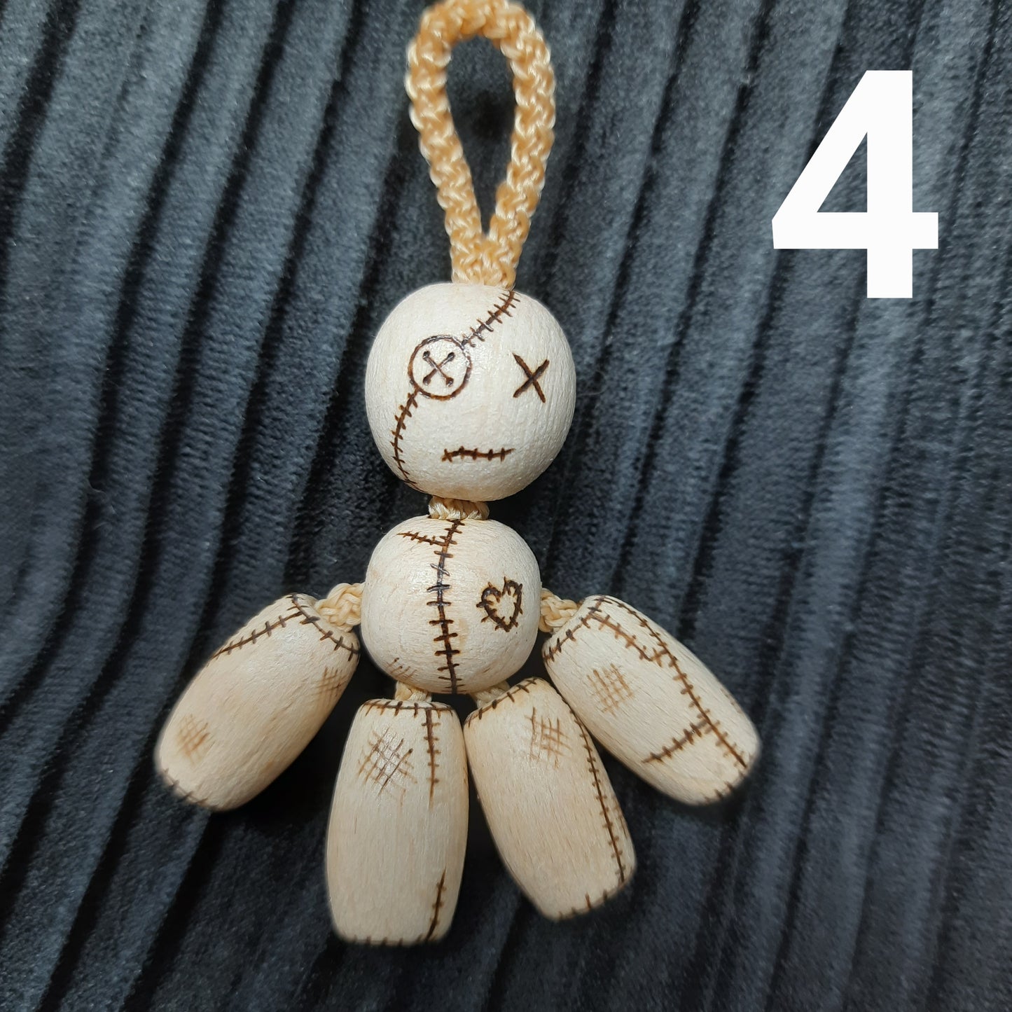 Pocket buddy Wooden keychain "Voodoo doll, magnetic" antistress, fidget, pocket friend (SCU: 240125-29)