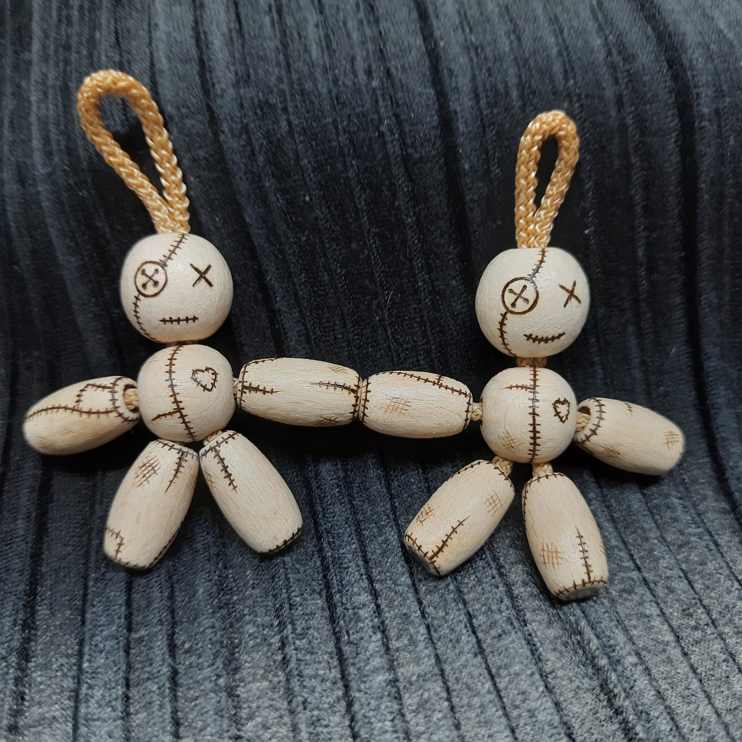 Pocket buddy Wooden keychain "Voodoo doll, magnetic" antistress, fidget, pocket friend (SCU: 240125-29)